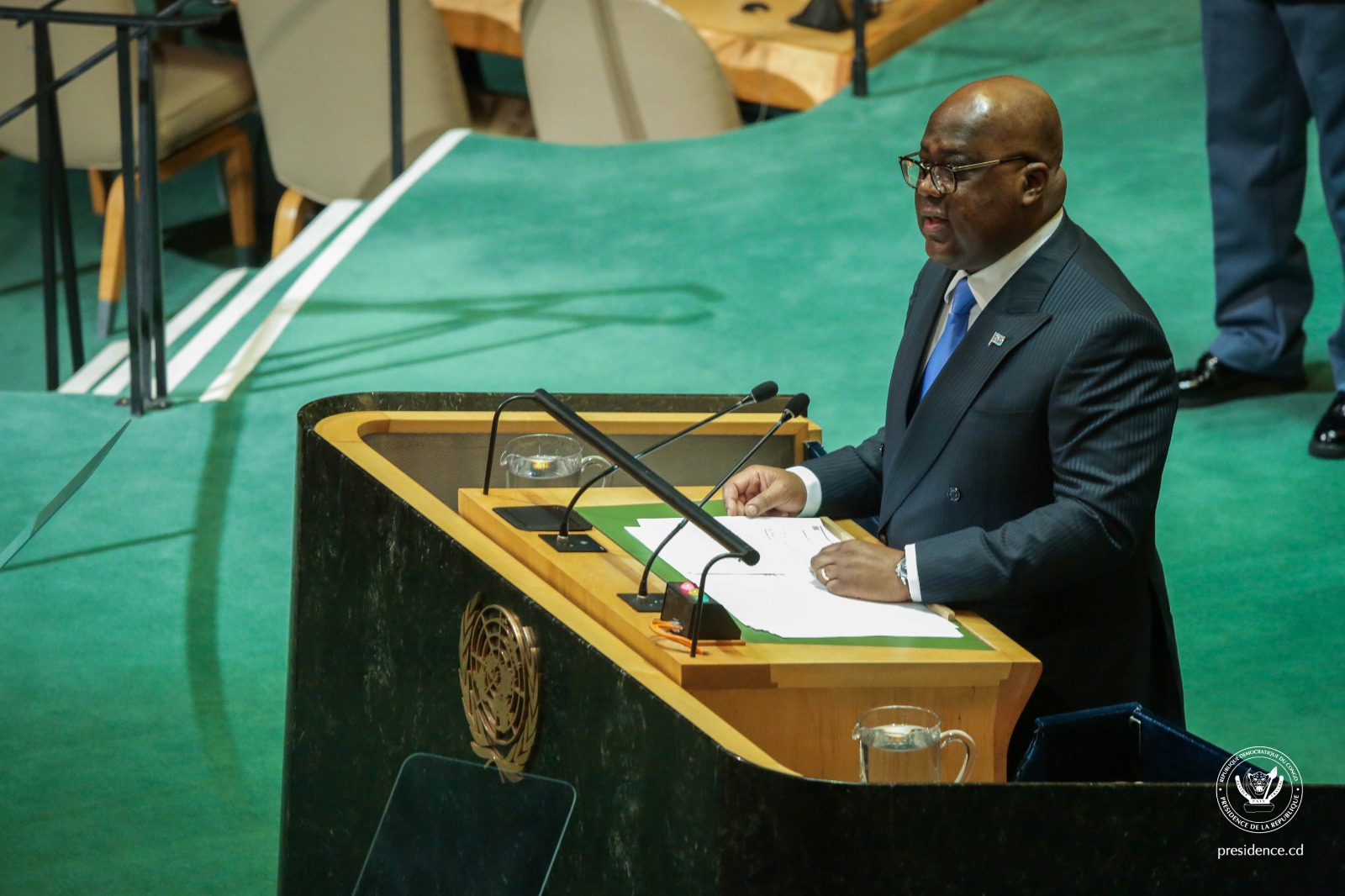 Le président Félix Tshisekedi à la 79e assemblée générale de l'ONU