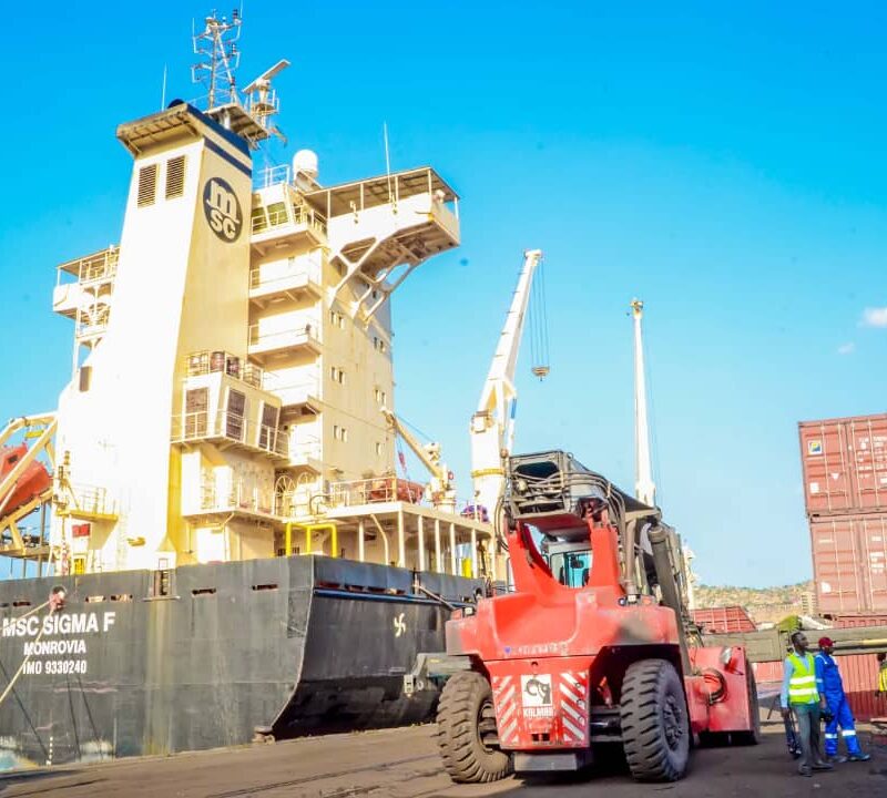 Matadi : arrivée du 1er lot des équipements pour la modernisation du Port à conteneurs de l’ONATRA