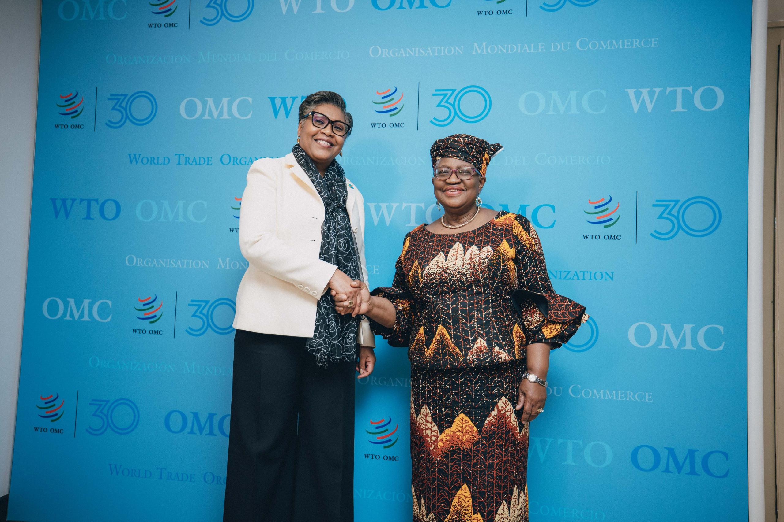 La PM Judith Suminwa et la DG de l'OMC à Génève