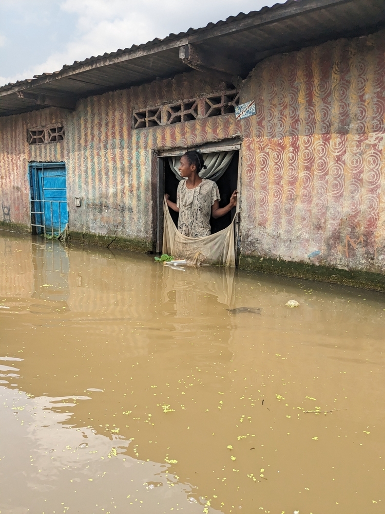 Dégâts des inondations à Kinshasa