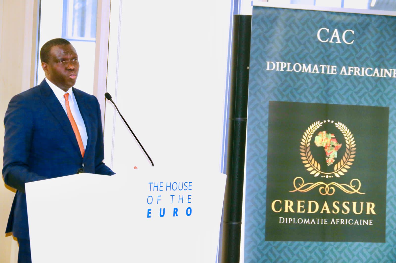 André Wameso, Gouverneur de la BCC au Europe Africa Investment Forum à Bruxelles