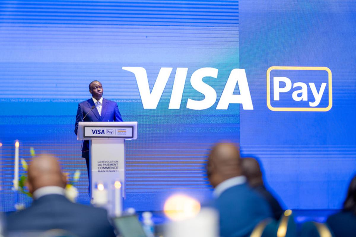 Le Gouverneur de la BCC André Wameso, à la cérémonie de lancement de VISA Pay