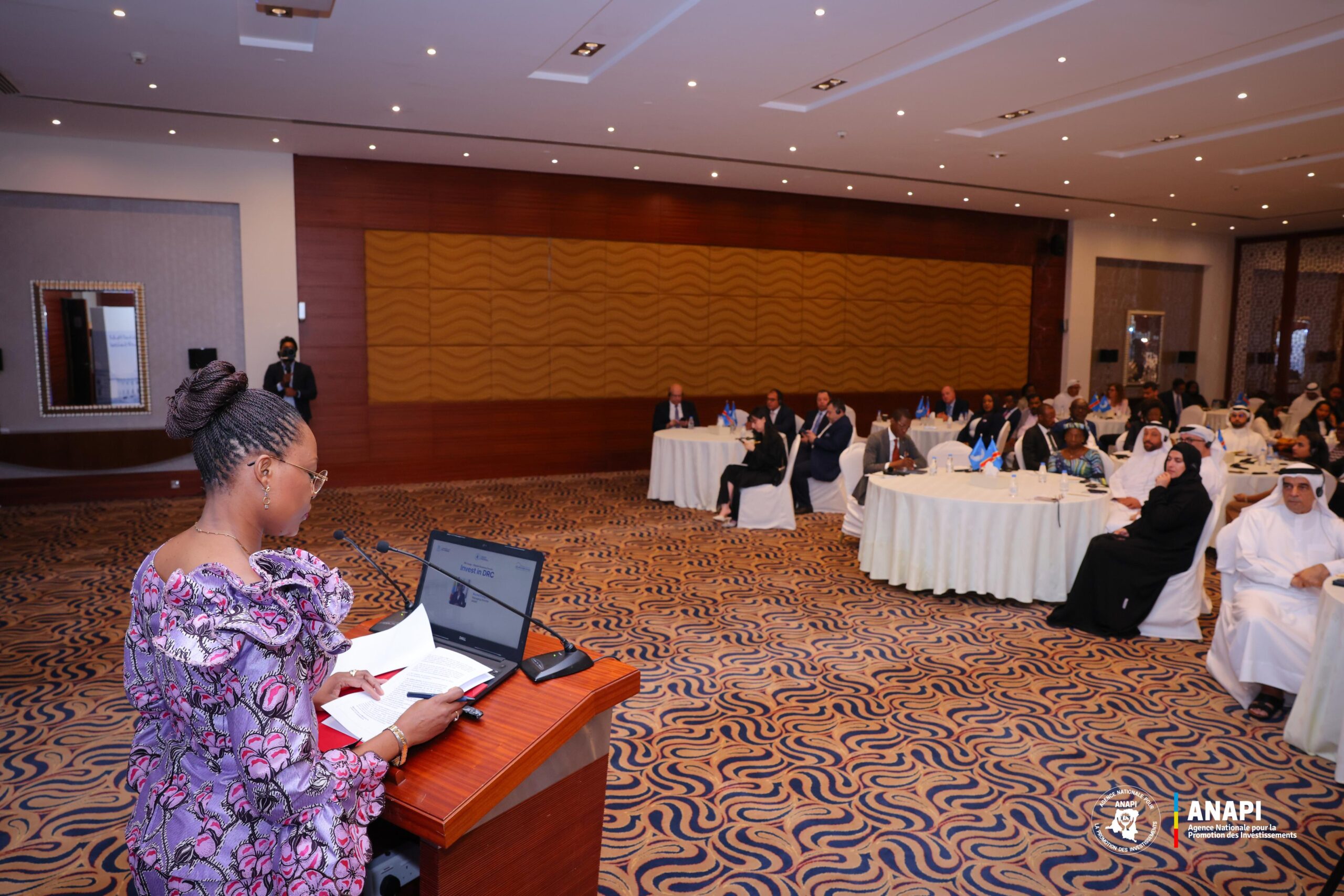 La DG de l'ANAPI, Mme Rachel Pungu