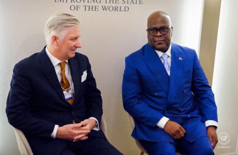 Félix Tshisekedi a rencontré le Roi Philippe de Belgique à Davos 