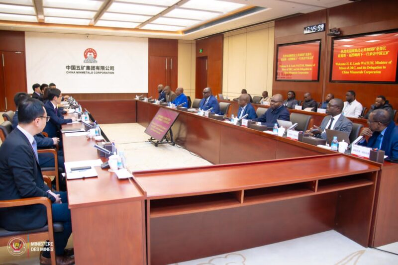 Beijing : Devant Louis Watum, le staff de China Minmetals Corporation Group exprime son intérêt pour de nouveaux permis miniers en RDC 