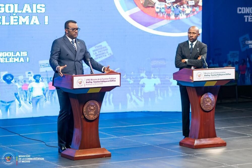 RDC : les agents publics évalués à 2,501 millions dont 1,867 million rémunérés et 634 .000 non encore pris en charge pour une enveloppe salariale représentant 41% par rapport aux recettes internes