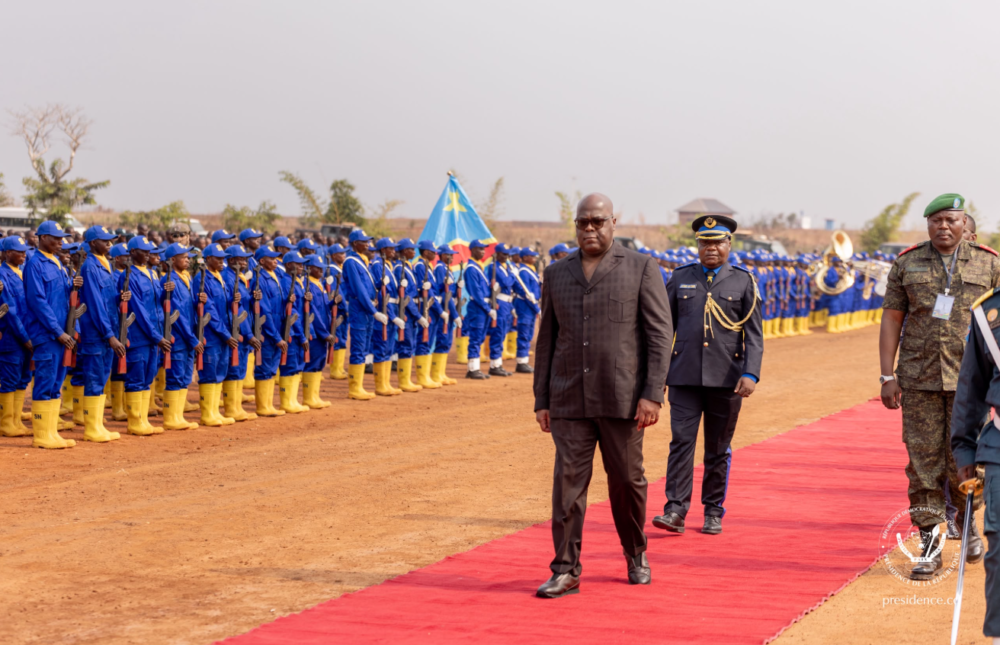 Félix Tshisekedi promet de renforcer les capacités d’accueil et de formation du Service national