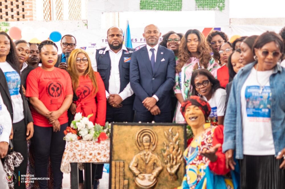 Patrick Muyaya a participé à la célébration de la Journée nationale de la Presse congolaise organisée par la Tribune des Femmes de Médias et l’Union Nationale des Caméramans du Congo