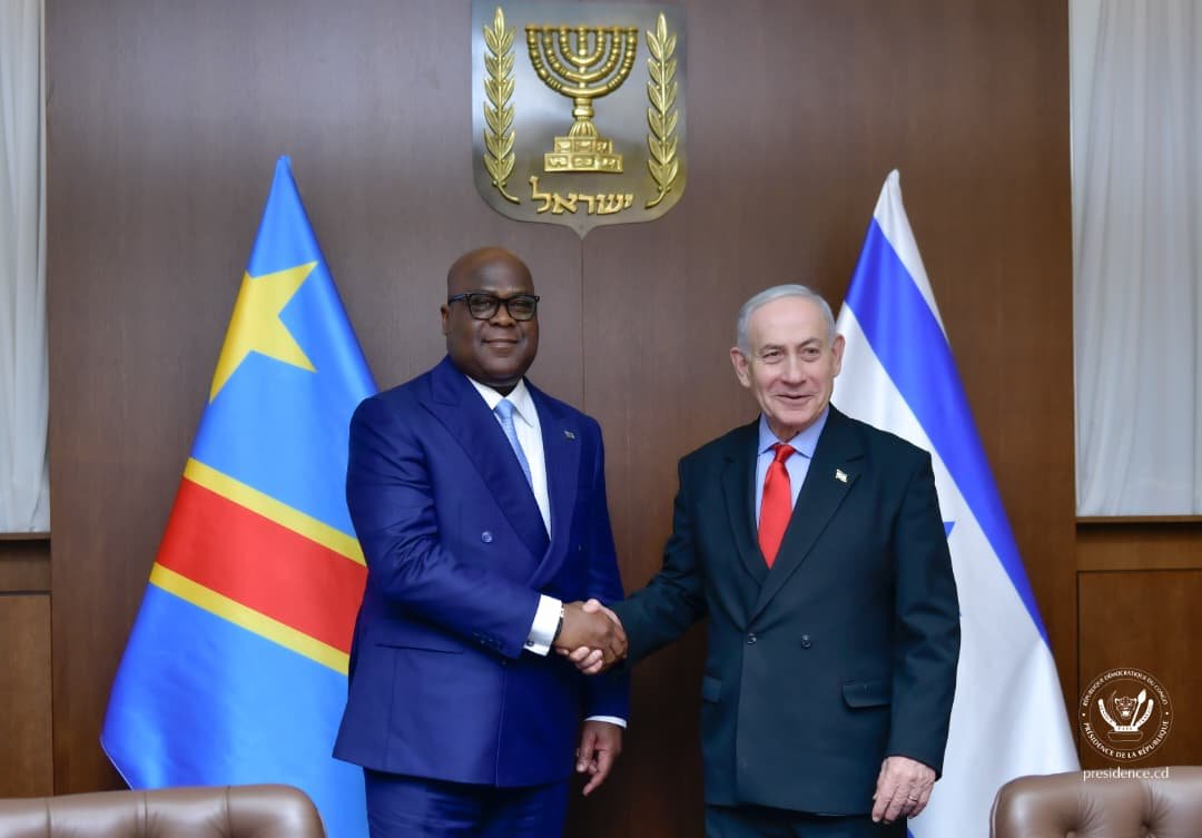 Le président Félix Tshisekedi et le Premier ministre israélien Benjamin Netanyahou