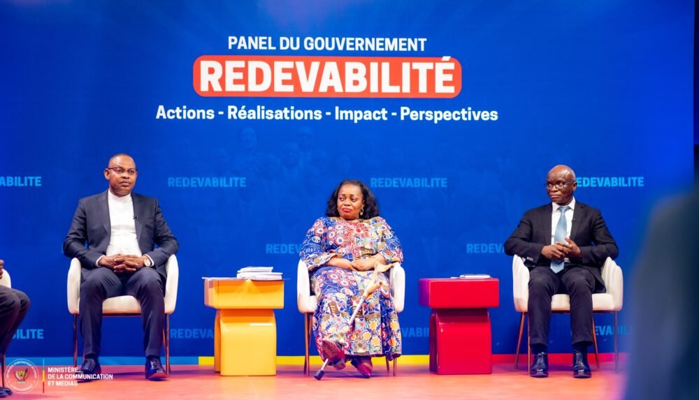 Le ministre de l&rsquo;Emploie et du Travail Ferdinand Massamba sur le plateau de Redevabilité – 1 an de Suminwa 2 : « Le Congolais qui travaille doit pouvoir bénéficier d’un emploi décent »