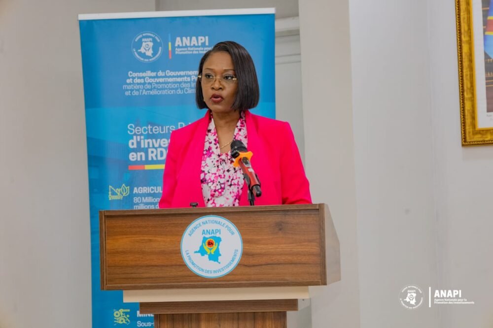 La DG de l'ANAPI, Mme Rachel Pungu